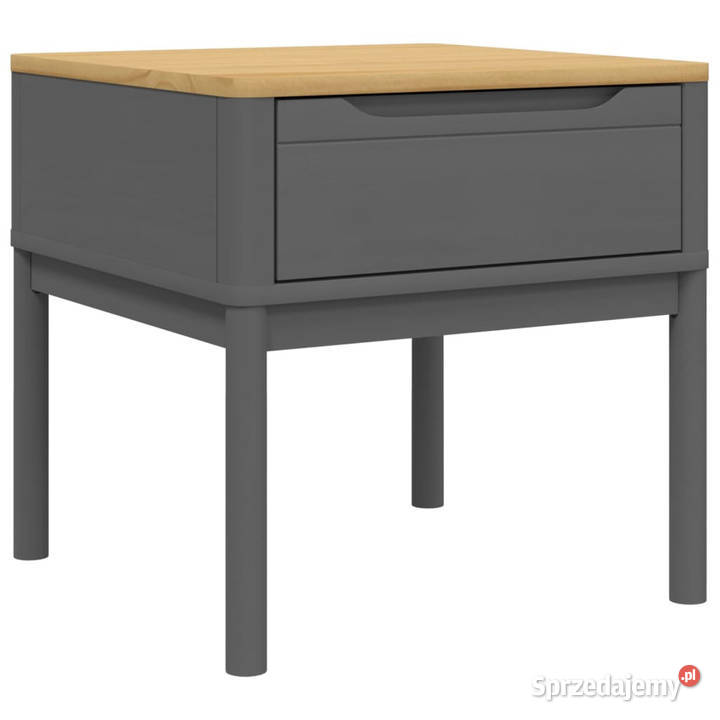 Stolik na lampę FLORO szary 55x55x54 lite drewno mazowieckie Warszawa