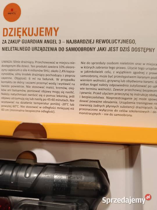 Sprzedam pistolet gazowy Guardian Angel Gdańsk sprzedam