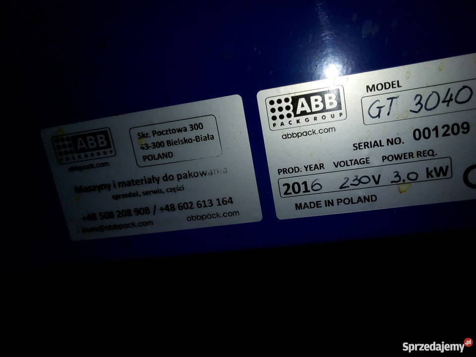 Zgrzewarka Kloszowa GT 3040S śląskie Czeladź