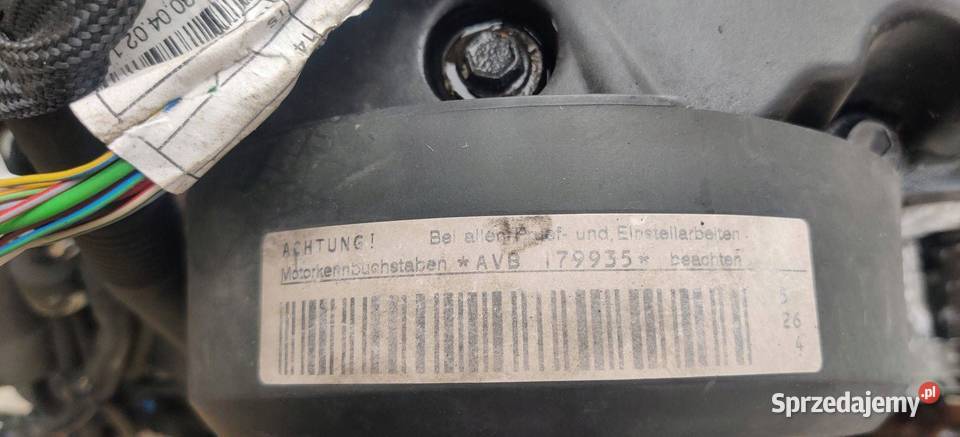 AUDI A4 B6 AVB 19 TDI KOMPLETNY SILNIK osobowe Rudziniec sprzedam