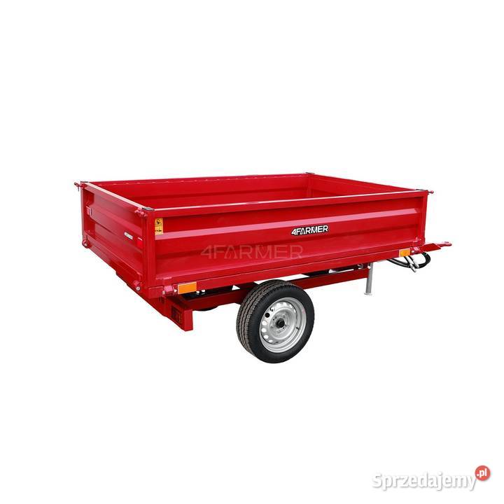 Przyczepa rolnicza jednoosiowa 15T z kiprem nieuszkodzony podkarpackie Tajęcina