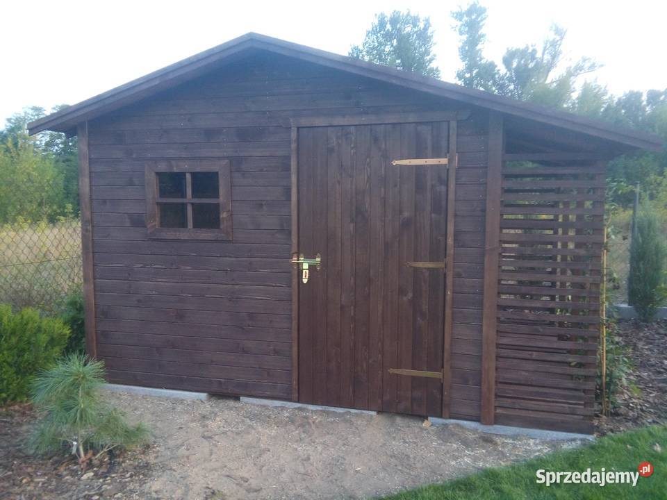 Domek ogrodowy narzędziowy 3x3 z drewutnią 06m Leszno