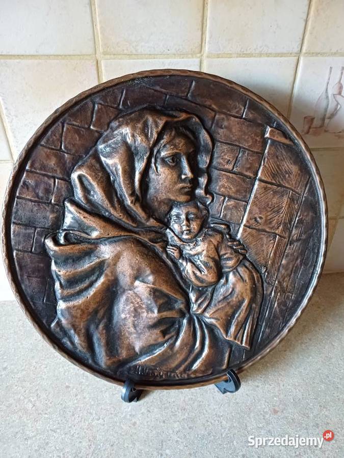 vintage relief miedziany Nowy Targ