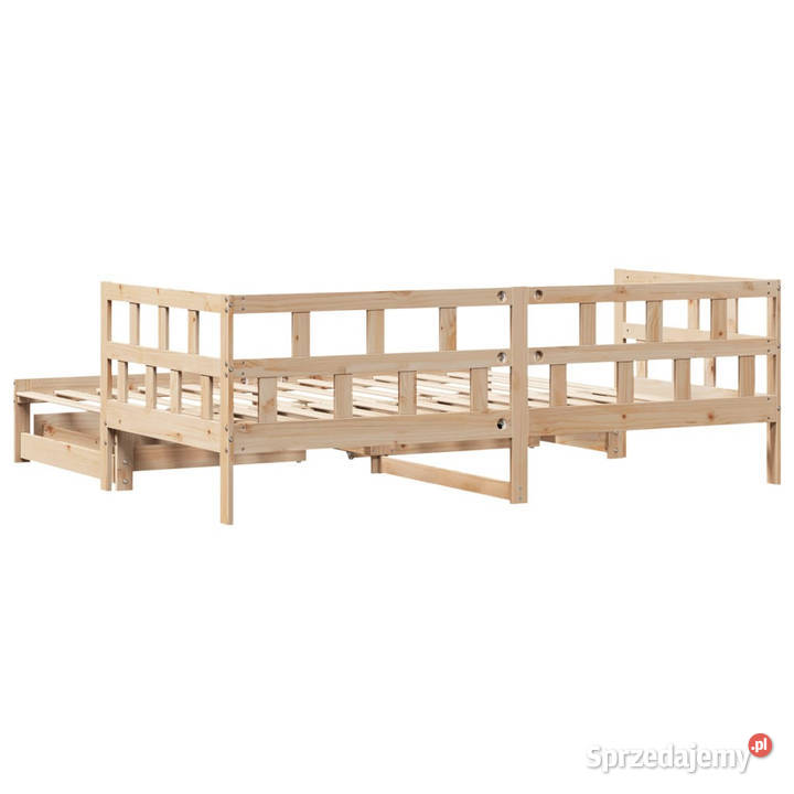 Sofa rozsuwana z szufladami bez materaca 90x200 203cm Warszawa