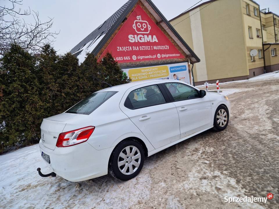 Peugeot 301 2013r 16 Vti Gaz benzyna+LPG 301 mazowieckie Ostrów Mazowiecka