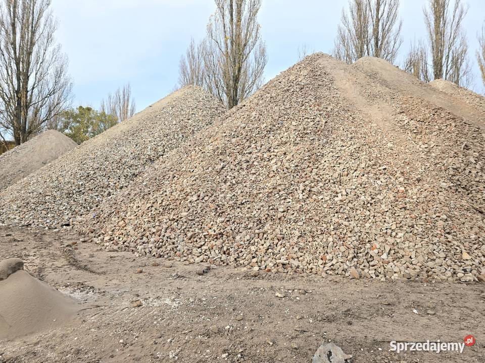 Tłuczeń ceglanobetonowy 063 mm gruz na podjazd wielkopolskie Kórnik