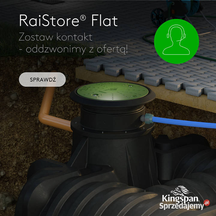 Zbiornik 5000 L do magazynowania deszczówki tani Trzebnica