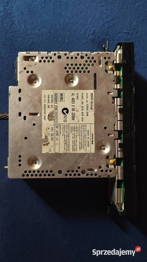 Radio BMW Business CD ALPINE do BMW E46 CD53 osobowe Sanok