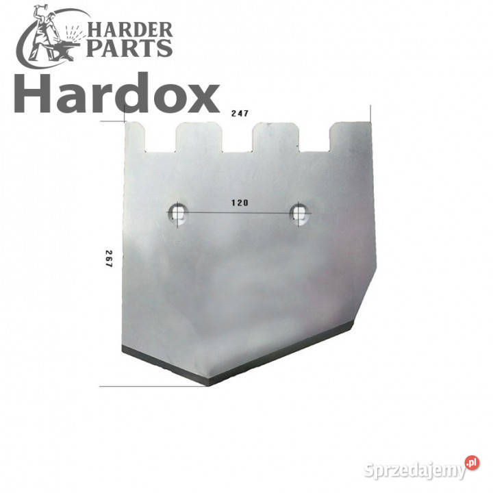 Lemiesz HARDOX 08901440L do kombajnu Suwałki
