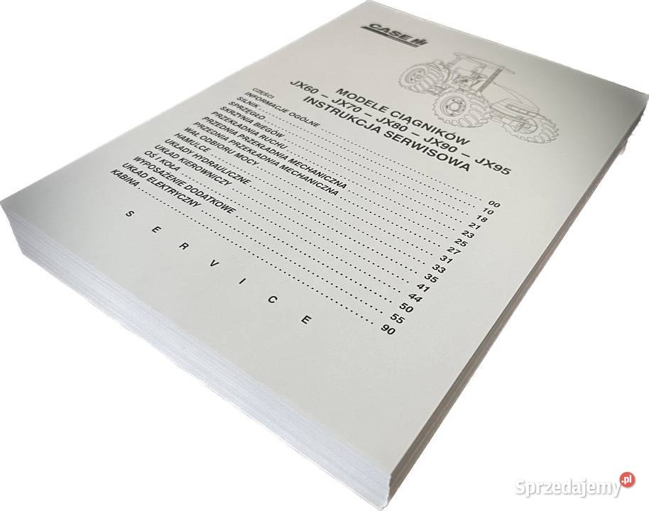 CASE JX60 JX70 JX80 JX90 JX95 Instrukcja napraw Gdańsk