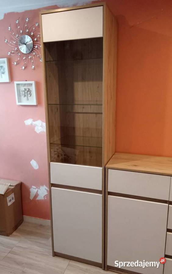 Sprzedam Komode z Witryną Komplet Kolor Biały 50cm Golub-Dobrzyń