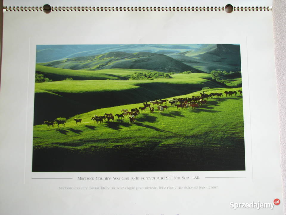 Kalendarz Marlboro Country 2001 r małopolskie Brzegi