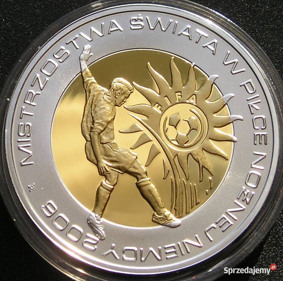Polska 10 złotych 2006 SREBRO MŚ Niemcy Łódź