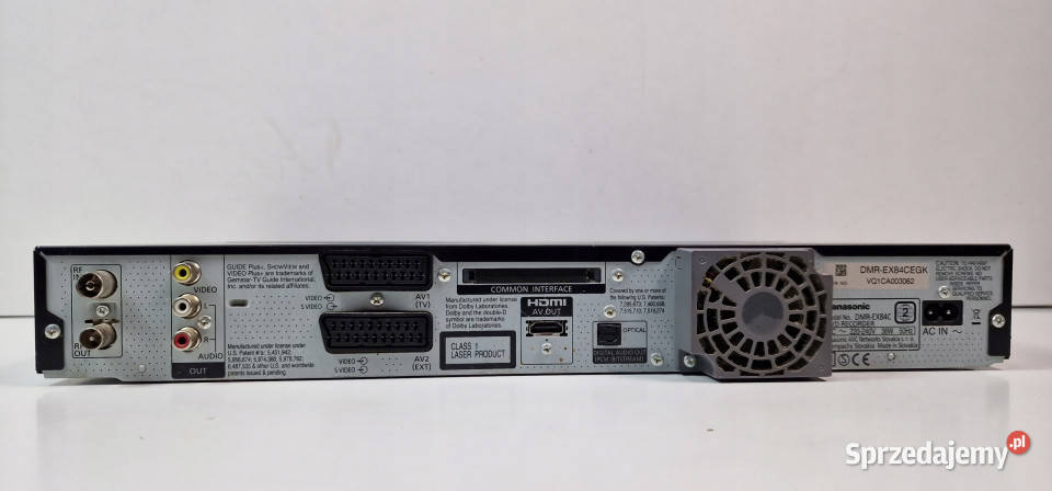 Panasonic DRMEX84C DRM EX 84 C DVD HDD DVD i Blu-ray Międzychód sprzedam
