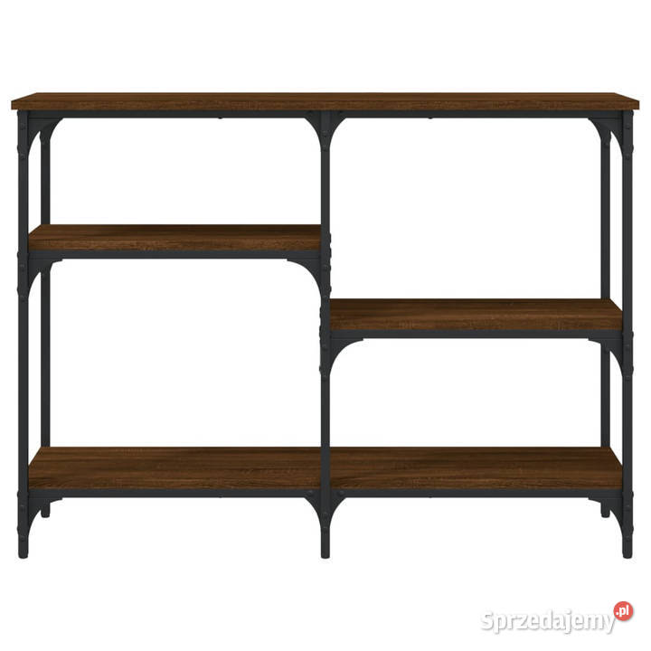 Stolik konsolowy brązowy dąb 102x29x75 WM834084