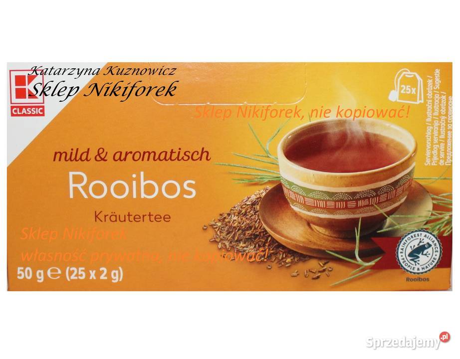Kclassic Kaufland Herbata rooibos waniliowa 25 t Herbata Stare Miasto sprzedam