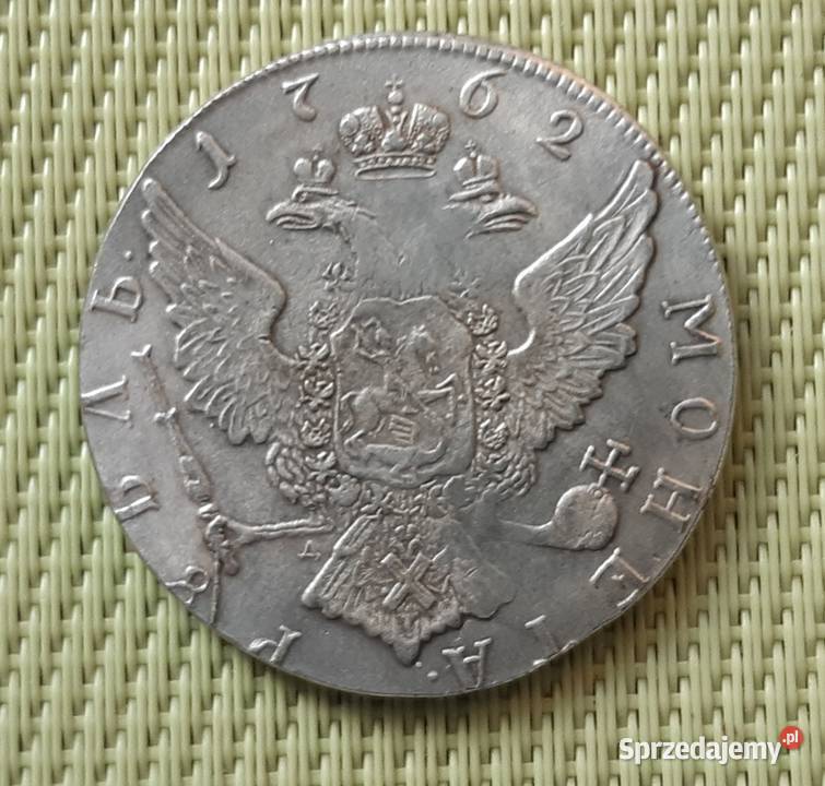 MonetaNumizmatKopia RUBEL 1762 r PIOTR III 30 mazowieckie Pruszków