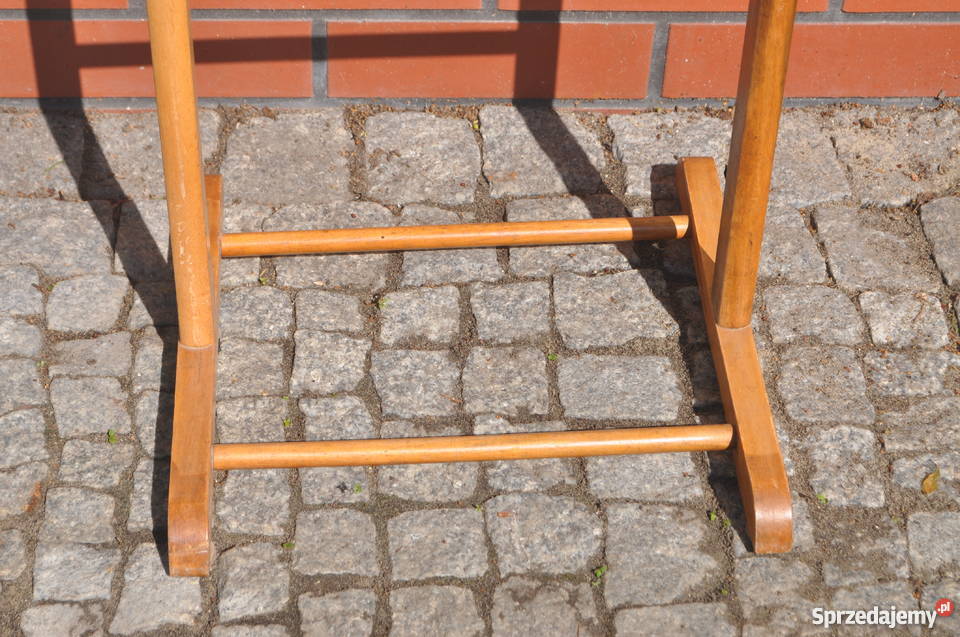 Drewniany stojak wieszak na ubrania kamerdyner Warszawa