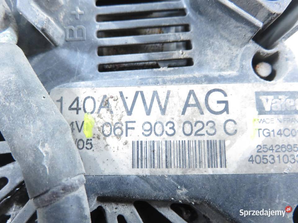 ALTERNATOR VW GOLF PLUS 19 TDI 06F903023C Układ elektryczny silnika małopolskie