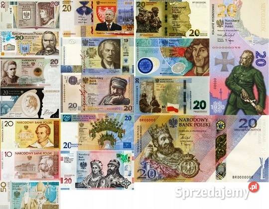 Zestaw 17 Banknot Granica 1050 Chrzest Długosz Czeladź