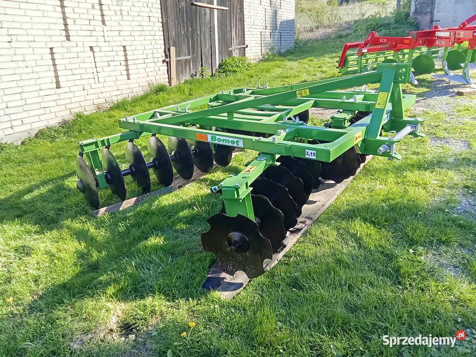 Brona talerzowa Bomet 3m nieuszkodzony Agregaty