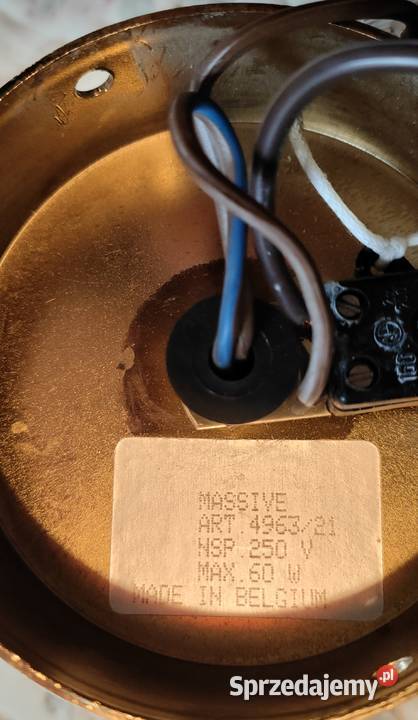 Kinkiety mosiężne Willy Daro Massivevintage wielkopolskie Kalisz