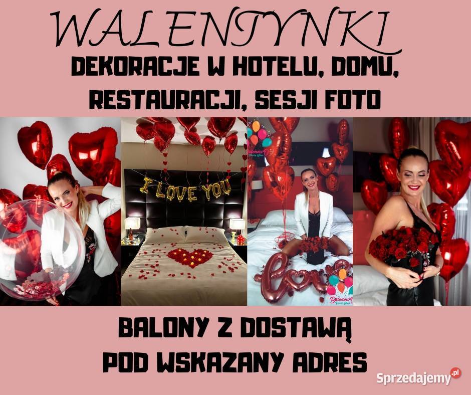 Walentynki balon serce balon z nadrukiem sprzedam