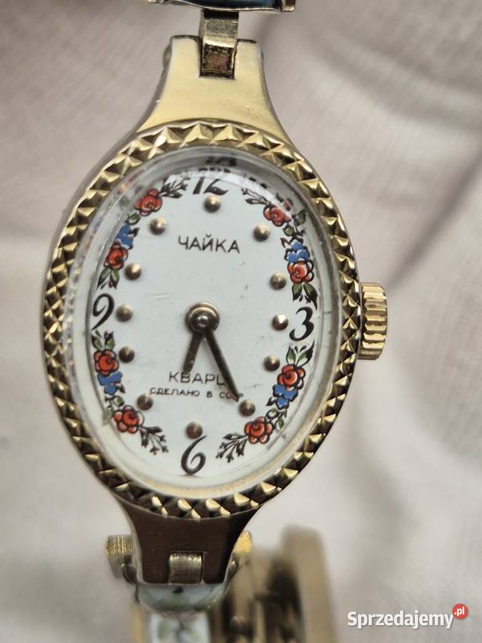 Piękny zegarek porcelanka CzajkaChaika Chorzów