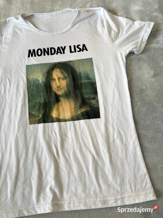 Tshirt koszulka bluzka z krótkim rękawem biała Rozmiar 36(S) Topy i koszulki Jasło sprzedam