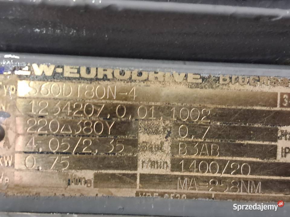 Motoreduktor 075 kW20 obr Leszno