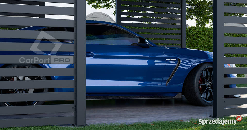 CarPort PREMIUM wiata samochodowa 4x5 antracyt Dębica