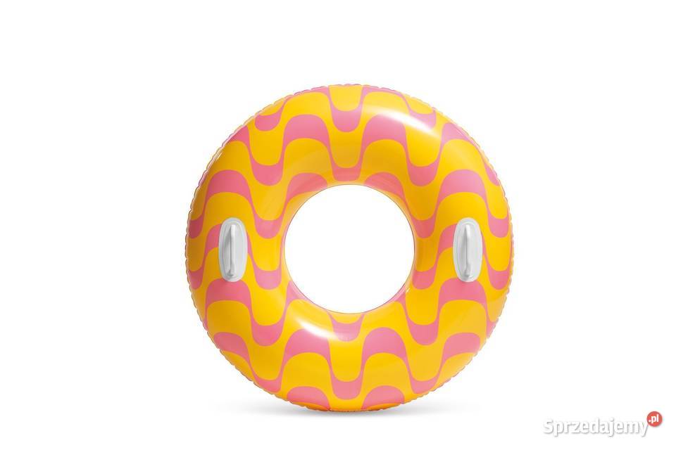 Koło dmuchane do pływania z uchwytem o średnicy