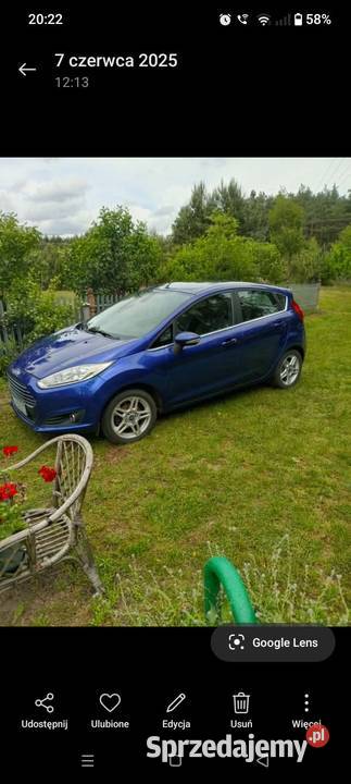 SPRZEDAM FORDA FIESTE 2015R Ford wielkopolskie Trzcianka