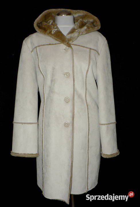 DINOZ oldschoolowy płaszczykeko kożuszek 44 Łódź