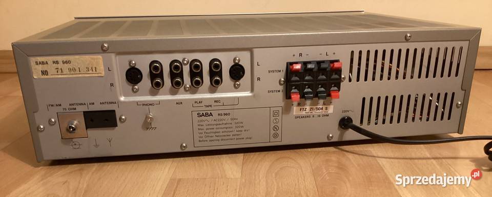 Wzmacniacz Amplituner SABA Sigma Series RS 960 Gdynia