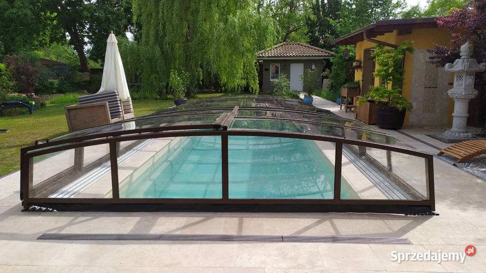Zadaszenie basenowe basenu 370 x 1050 x 80