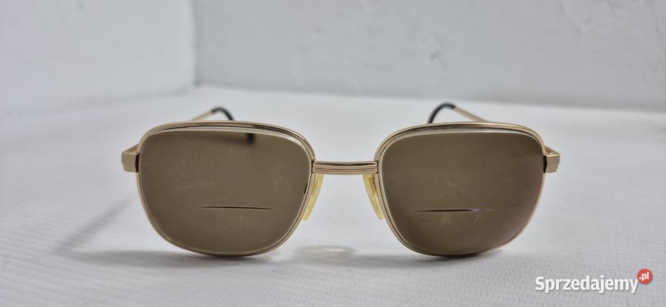 Okulary LUXOTTICA KLIX 2 Vintage Italy Pozłacane
