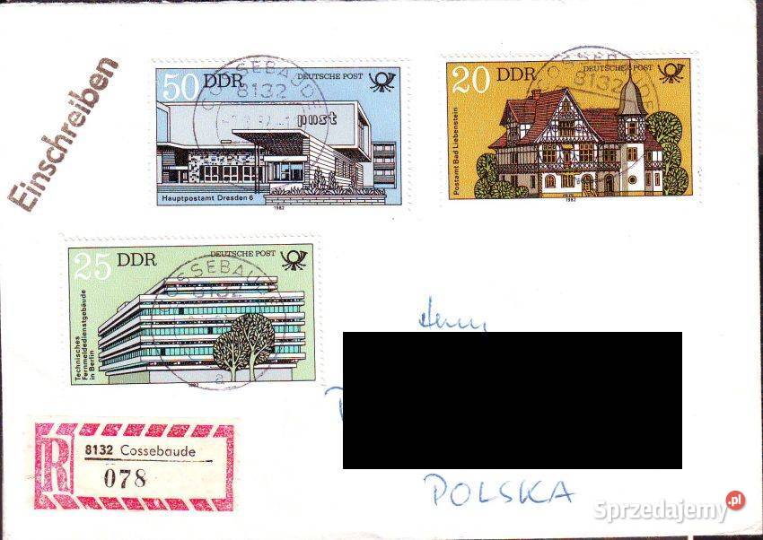 Kop z koresp Filat NRD Polska 1982 Gliwice