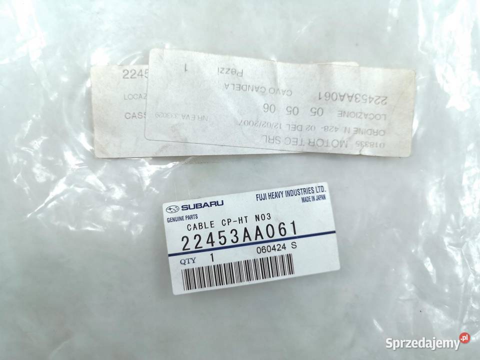 PRZEWÓD ZAPŁONOWY SUBARU LEGACY 16 18 20 22 OE