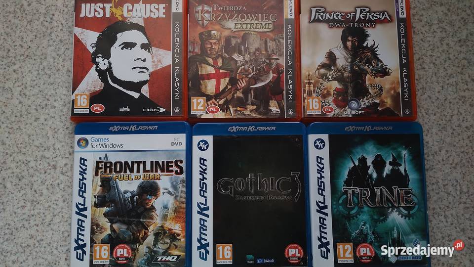 Duży zestaw gier komputerowych Warszawa