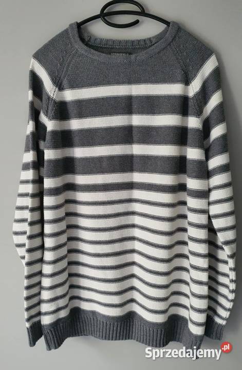 Męski sweter w paski Springfield 100 bawełna Leżajsk sprzedam