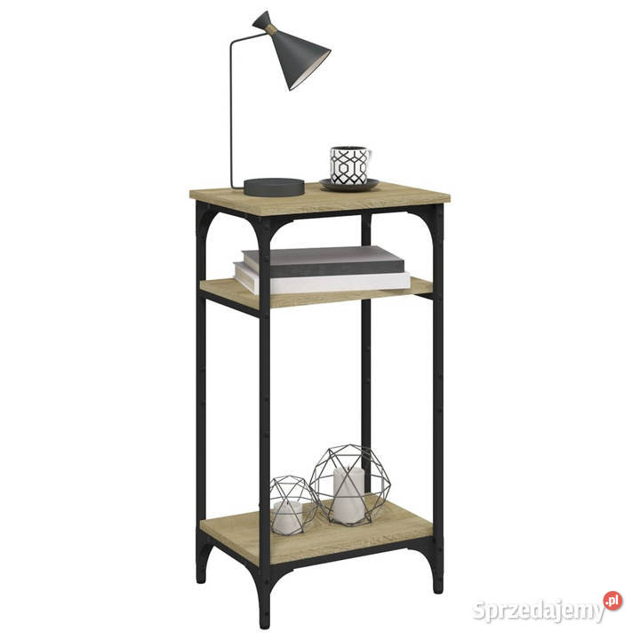 Stolik boczny dąb sonoma 40x30x75 materiał