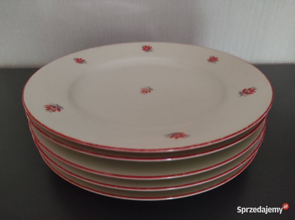 Talerze porcelana Schumann antyk 1945r Warpechy Stare sprzedam