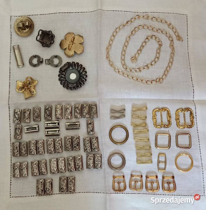 Klamerki spinki sprzączki z odzysku Poznań