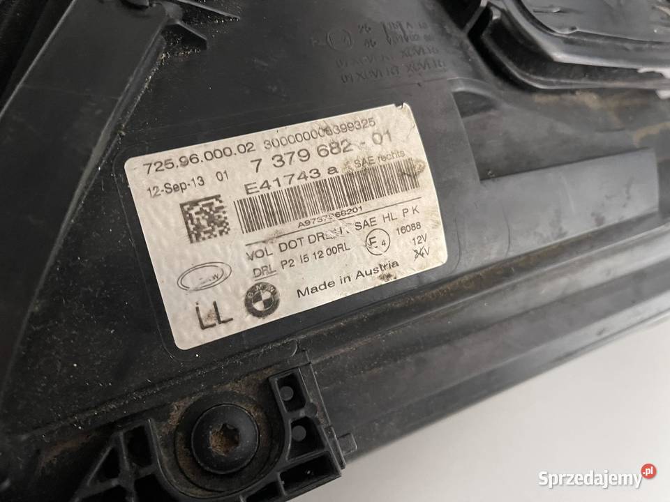 BMW 7 F01 PRAWA LAMPA ADAPTIVE LED 7379682 wielkopolskie Ostroróg