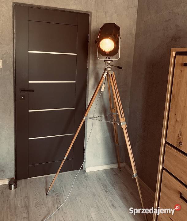 Zabytkowa lampa teatralna PRL Vintage loft Poznań