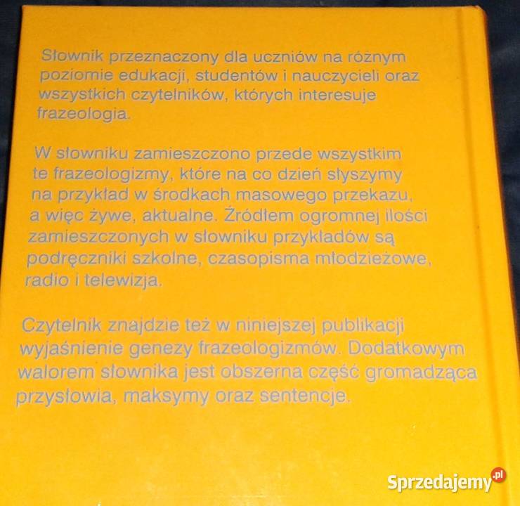Słownik frazeologiczny języka polskiego D Chełm sprzedam