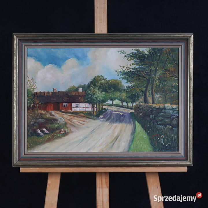 ARTexpert Skandynawski Pejzaż Wiejski Obraz