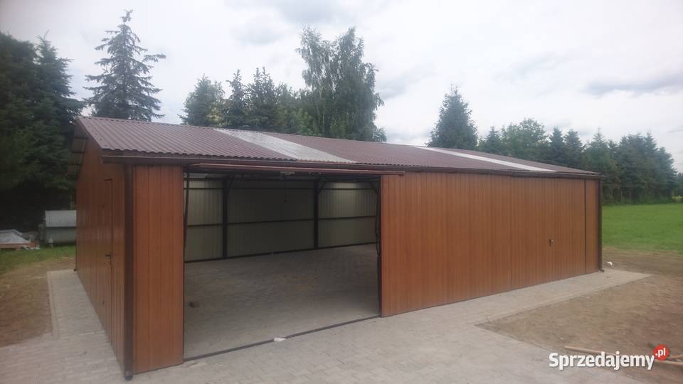 Garaż Blaszany Drewnopodobny 11x6m WIATA HALA Włocławek