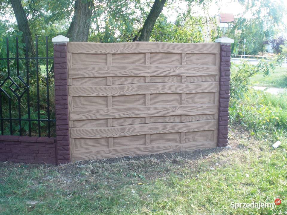 Płyty ogrodzeniowe różne wzory wielkopolskie sprzedam